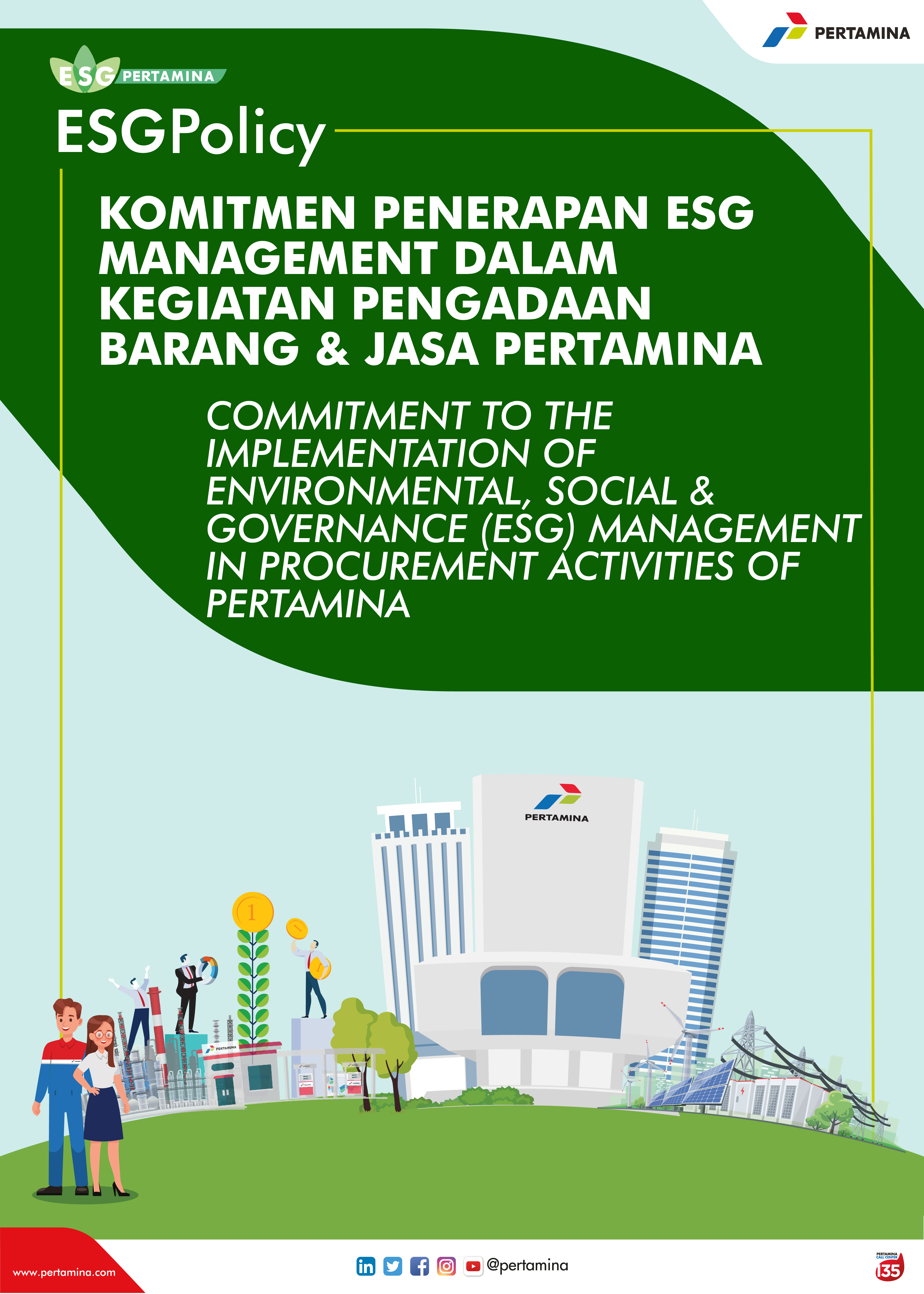 KOMITMEN PENERAPAN ESG MANAGEMENT DALAM KEGIATAN PENGADAAN BARANG DAN JASA PERTAMINA