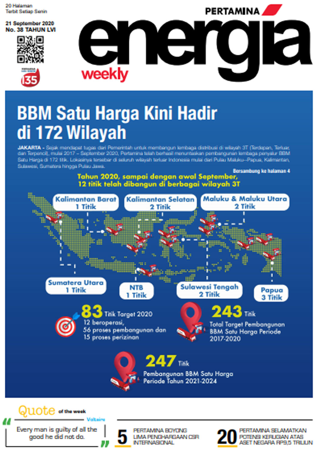 Energia Weekly 3rd Week of September 2020