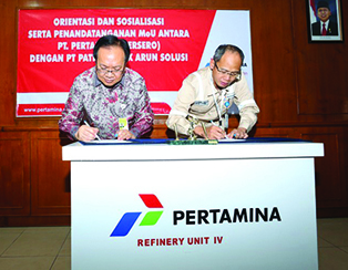 5-Pertamina Dan Patra Badak Arun Solusi Sepakati Mo U Kerjasama Pengelolaan Kilang