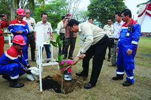 6-Penanaman Pohon Oleh GM RU III Bersama Vendor